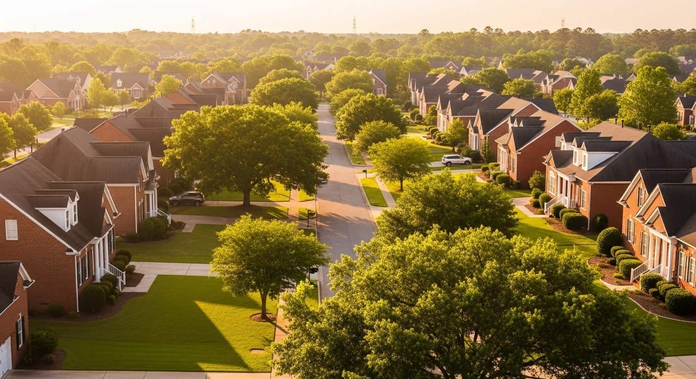 Residential neighborhood in Myrtle Beach, SC served by Green's Pest Control